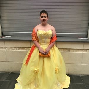 Yellow ball gown